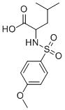 2-{[(4-mEthoxyphenyl)sulfonyl]amino}-4-methylpentanoic acid Structure,68377-65-1Structure