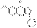 (2-Hydroxy-5-methoxy-phenyl)-(1-phenyl-1h-pyrazol-4-yl)-methanone Structure,68430-94-4Structure