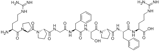 Bradykinin,acetate salt Structure,6846-03-3Structure