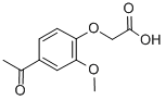 (4-Acetyl-2-methoxy-phenoxy)-acetic acid Structure,68461-48-3Structure