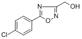 (5-(4-Chlorophenyl)-1,2,4-oxadiazol-3-yl)methanol Structure,685123-47-1Structure