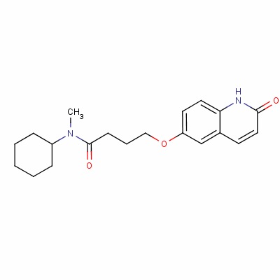 N-cyclohexyl-4-[(1,2-dihydro-2-oxo-6-quinolinyl)oxy]-n-methyl-butanamide Structure,68550-75-4Structure