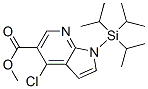 1H-Pyrrolo[2,3-b]pyridine-5-carboxylic acid, 4-chloro-1-[tris(1-methylethyl)silyl]-, methyl ester Structure,685513-97-7Structure