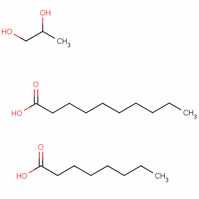 Decanoic acid, mixed diesters with octanoic acid and propylene glycol Structure,68583-51-7Structure