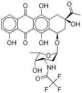 N-(trifluoroacetyl)-1-desmethyl daunorubicin Structure,68594-06-9Structure