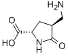 L-proline, 4-(aminomethyl)-5-oxo-, (4s)-(9ci) Structure,686288-07-3Structure