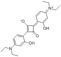 (4E)-2-[4-(diethylamino)-2-hydroxyphenyl]-4-[4-(diethyliminio)-2-hydroxy-2,5-cyclohexadien-1-ylidene]-3-oxo-1-cyclobuten-1-olate Structure,68842-66-0Structure