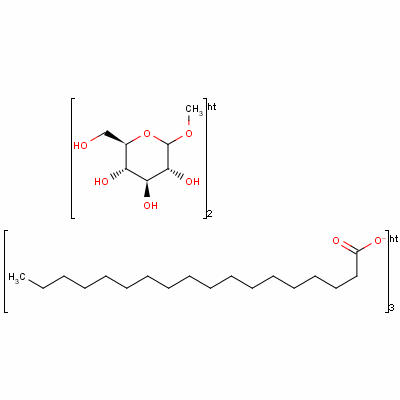 Methyl glucoside sesquistearate Structure,68936-95-8Structure