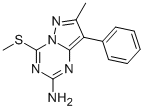 7-Methyl-4-(methylthio)-8-phenylpyrazolo[1,5-a][1,3,5]triazin-2-amine Structure,690275-78-6Structure