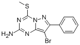 8-Bromo-4-(methylthio)-7-phenylpyrazolo[1,5-a][1,3,5]triazin-2-amine Structure,690275-79-7Structure