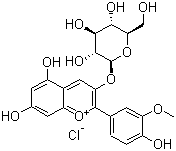 Peonidin-3-glucoside chloride Structure,6906-39-4Structure