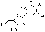 5-Bromo-1-(2-deoxy-2-fluoro-beta-d-arabinofuranosyl)-2,4(1h,3h)-pyrimidinedione Structure,69123-97-3Structure