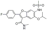 2-(4-Fluorophenyl)-n-methyl-5-(1-methylethoxy)-6-[(methylsulfonyl)amino]-3-benzofurancarboxamide Structure,691852-36-5Structure