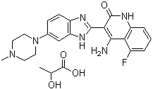 Dovitinib lactate Structure,692737-80-7Structure