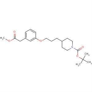 Methyl 3-(3-(n-boc-piperidin-4-yl)-propoxy)-phenylacetate Structure,692890-07-6Structure