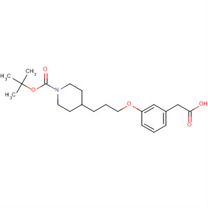 3-(3-(N-boc-piperidin-4-yl)-propoxy)-phenylacetic acid Structure,692890-13-4Structure