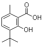 Benzoic acid, 3-(1,1-dimethylethyl)-2-hydroxy-6-methyl- Structure,6934-03-8Structure