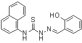 Hydrazinecarbothioamide, 2-[(2-hydroxyphenyl)methylene]-n-1-naphthalenyl- Structure,6964-81-4Structure