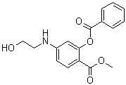 Benzoic acid,2-(benzoyloxy)-4-[(2-hydroxyethyl)amino]-, methyl ester Structure,6964-98-3Structure