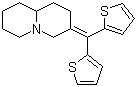 3-[Bis(2-thienyl)methylene]octahydro-2h-quinolizine Structure,69664-10-4Structure