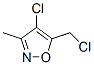 Isoxazole, 4-chloro-5-(chloromethyl)-3-methyl-(9ci) Structure,69711-41-7Structure