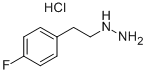 [2-(4-Fluoro-phenyl)-ethyl]-hydrazinehydrochloride Structure,69717-87-9Structure