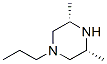 Piperazine, 3,5-dimethyl-1-propyl-, cis-(9ci) Structure,69837-33-8Structure