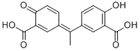 5-[1-(3-Carboxy-4-oxo-2,5-cyclohexadien-1-ylidene)ethyl]-2-hydroxybenzoic Acid Structure,69989-75-9Structure