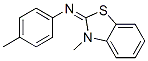 3-Methyl-2-p-tolylimino-benzothiazoline Structure,70038-60-7Structure