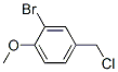 2-Bromo-4-(chloromethyl)-1-methoxybenzene Structure,701-94-0Structure