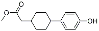 Cyclohexaneacetic acid, 4-(4-hydroxyphenyl)-, methyl ester, trans- Structure,701232-67-9Structure