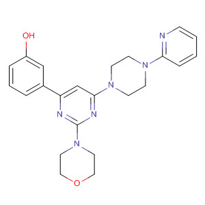 6-(3-Hydroxyphenyl)-2-morpholino-4-(4-pyridin-2-ylpiperazin-1-yl)pyrimidine Structure,701243-48-3Structure