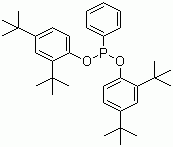 Bis(2,4-di-tert-butylphenyl)phenyl phosphonite Structure,70146-21-3Structure