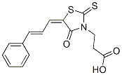 3-[4-Oxo-5-(3-phenyl-allylidene)-2-thioxo-thiazolidin-3-yl]-propionic acid Structure,7025-17-4Structure