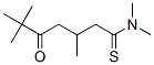 Heptanethioamide, n,n,3,6,6-pentamethyl-5-oxo- Structure,70367-56-5Structure