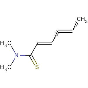 2,4-Hexadienethioamide, n,n-dimethyl- Structure,70367-71-4Structure