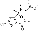 5-Chloro-3-[N-(methoxy-carbonyl-methyl)sulfamoyl]-2-thiophene carboxylic acid methyl ester Structure,70374-38-8Structure