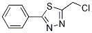 2-(Chloromethyl)-5-phenyl-1,3,4-thiadiazole Structure,70390-94-2Structure
