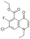 Ethyl7-chloro-1-ethyl-6-fluoro-1,4-dihydro-4-oxo-quinoline-5-carboxylate Structure,70458-94-5Structure