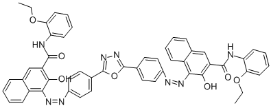 4,4-1,3,4-Oxadiazole-2,5-diylbis(4,1-phenyleneazo)bisn-(2-ethoxyphenyl)-3-hydroxy-2-naphthalenecarboxamide Structure,70621-14-6Structure