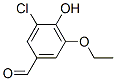 3-Chloro-5-ethoxy-4-hydroxybenzaldehyde Structure,70842-33-0Structure