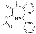 N-(2-oxo-5-phenyl-2,3-dihydro-1h-benzo[e][1,4]diazepin-3-yl)-acetamide Structure,70890-53-8Structure