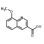 3-Quinolinecarboxylicacid,8-methoxy-(9ci) Structure,71082-36-5Structure