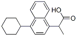 4-Cyclohexyl-alpha-methylnaphthalene-1-acetic acid Structure,71109-09-6Structure