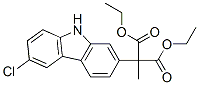 Diethyl2-(6-chloro-9h-carbazol-2-yl)-2-methylmalonate Structure,71208-55-4Structure