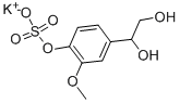 Potassium 4-(1,2-dihydroxyethyl)-2-methoxyphenyl sulfate Structure,71324-20-4Structure