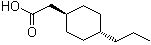 Trans-4-propylcyclohexylacetic acid Structure,71458-18-9Structure