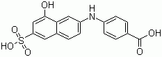 4-(8-Hydroxy-6-sulfonaphthalen-2-ylamino)benzoic acid Structure,71486-49-2Structure