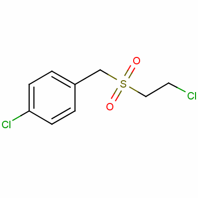 Benzene,1-chloro-4-[[(2-chloroethyl)sulfonyl]methyl]- Structure,71501-39-8Structure