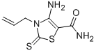 3-Allyl-4-amino-2-thioxo-2,3-dihydro-thiazole-5-carboxylic acid amide Structure,7157-91-7Structure